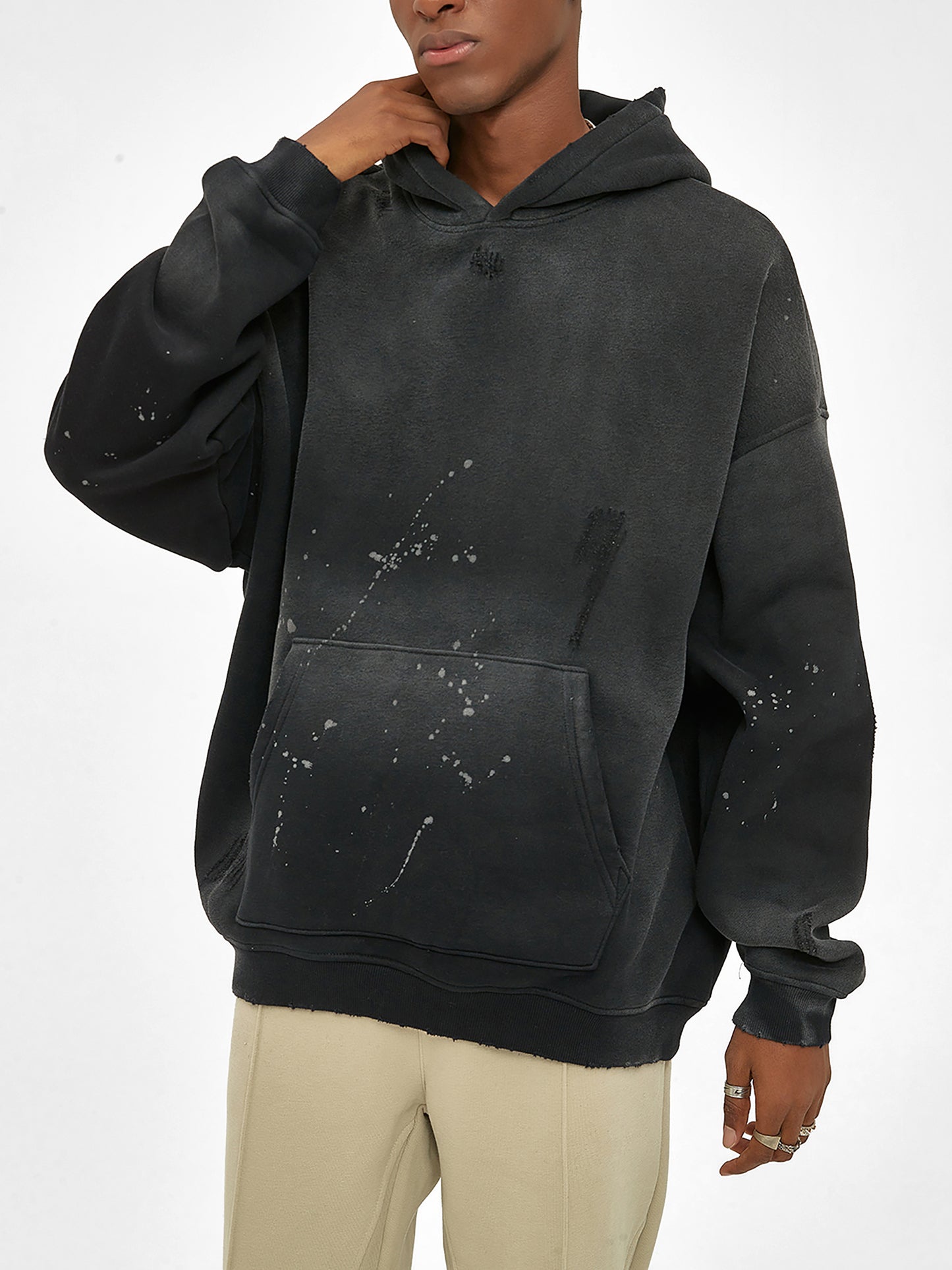 “Nocturnal” Splatter Hoodie ↩︎